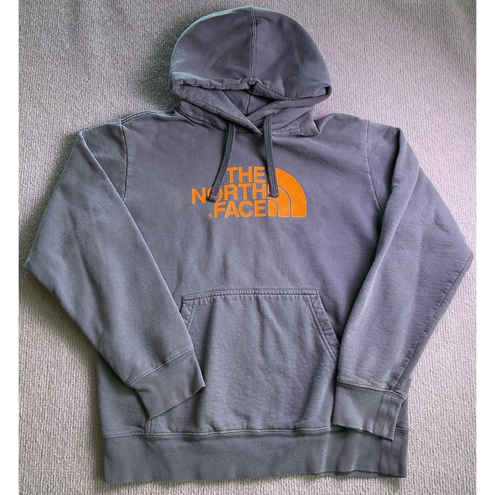 Men's Navy The North Face Classic Logo Pullover Hooded Hoodie Sweatshirt Medium